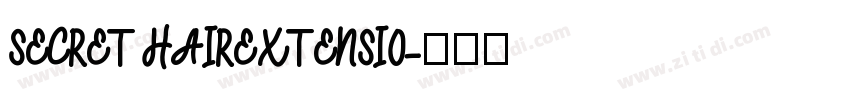 SECRET HAIREXTENSIO字体转换